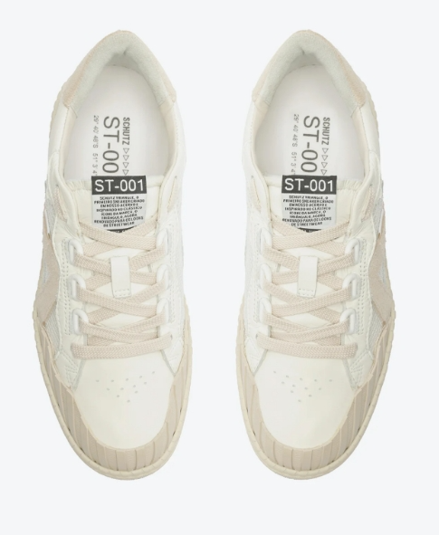 Schutz 337-Tenis Fem. S 21853 0013 0002 765-Branco/Nude