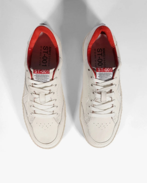 Schutz 337-Tenis Fem. S 21853 0001 0061 320-Branco/Vermelho