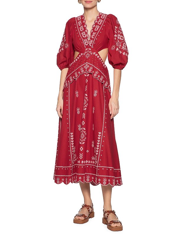 Farm 956-Vestido Cropped 329728 48-Vermelho