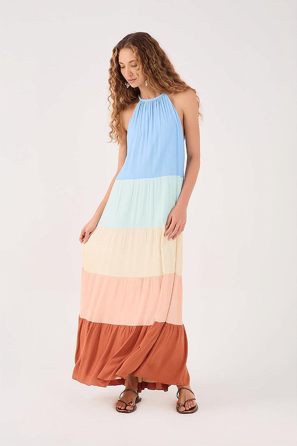 Dress To 705-Vestido Longo 01332075 122-Colorida