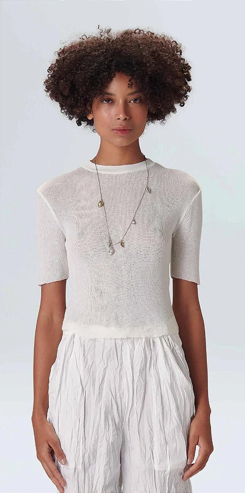 Osklen 74-Blusa Fem Linha 68659 413-Off White