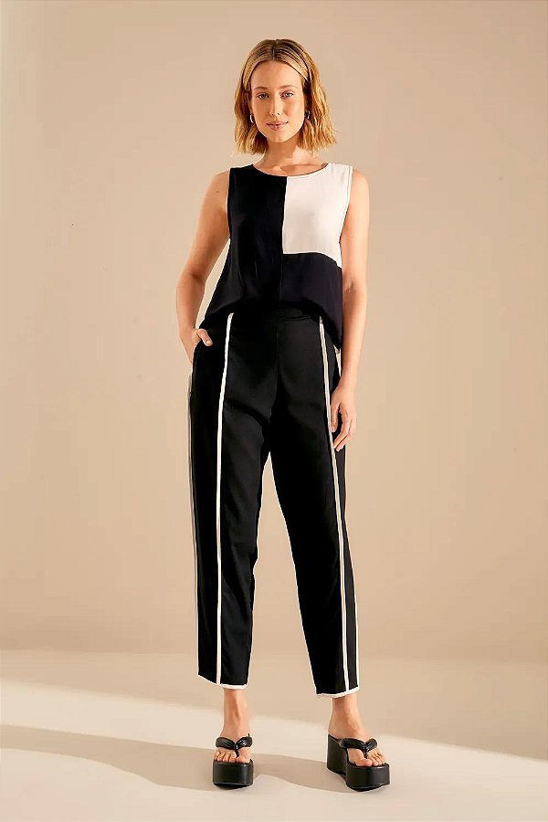 Oh,Boy! 937-Cl.Fem.Linho Color 02040585 2-Preto