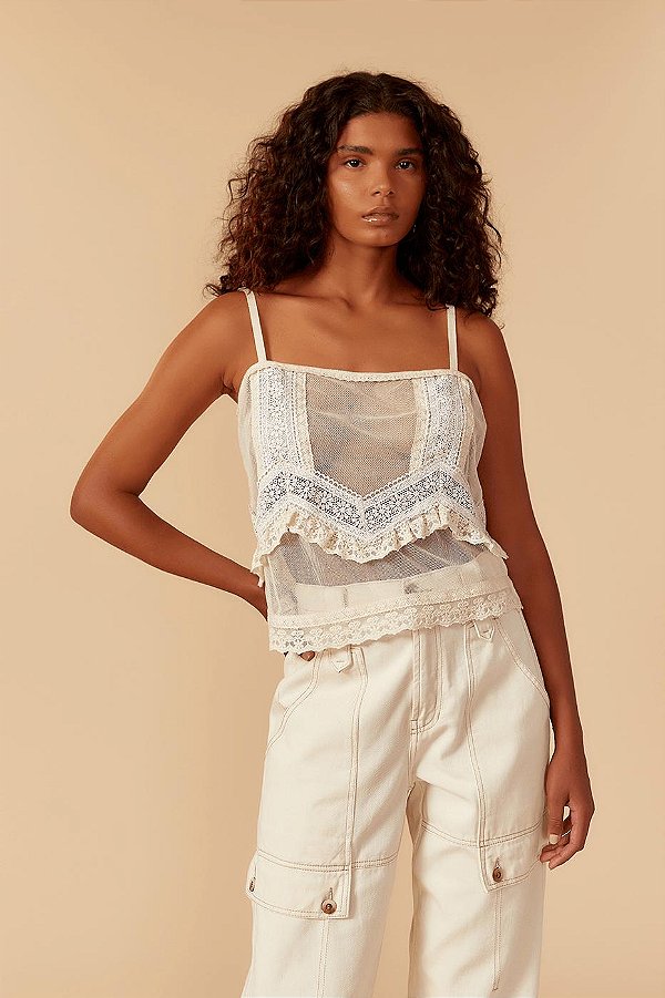 Dress To 1026-Regata Cropped Tule 02082709 134-Creme