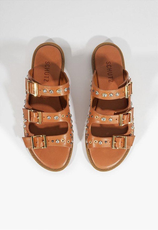 Schutz 2081-Cal.Sand.Salto Rasteiro S 22381 0004 0002 70-Caramelo