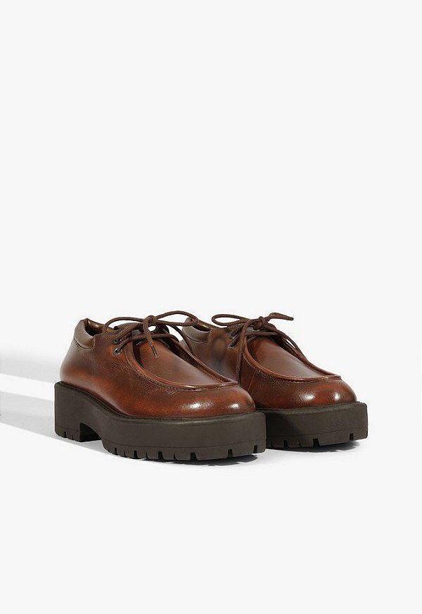 Schutz 1018-Calcado Fechado Salto Baixo S 22331 0004 0001 26-Marrom