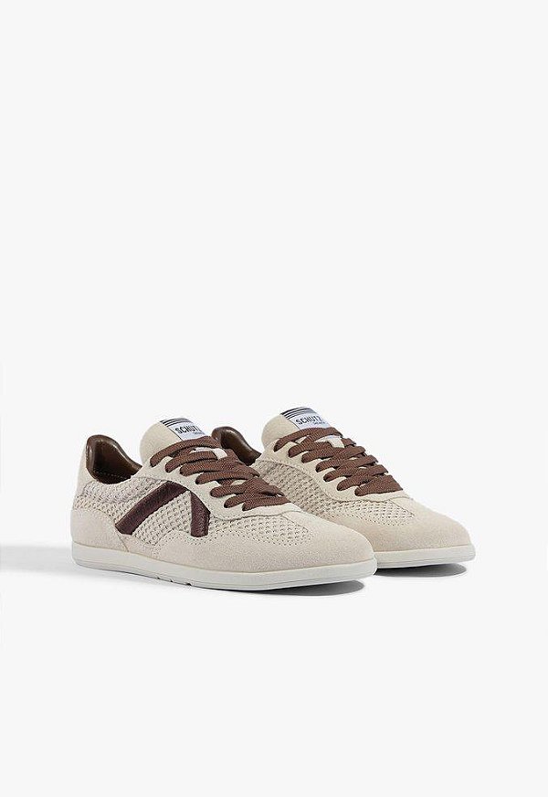 Schutz 337-Tenis Fem. S 22277 0005 0003 1448-Pearl/Marrom