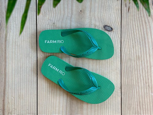 1897-Schutz/Farm 301-Chinelo Fem. J 10088 0022 0005 1214-Verde Folha