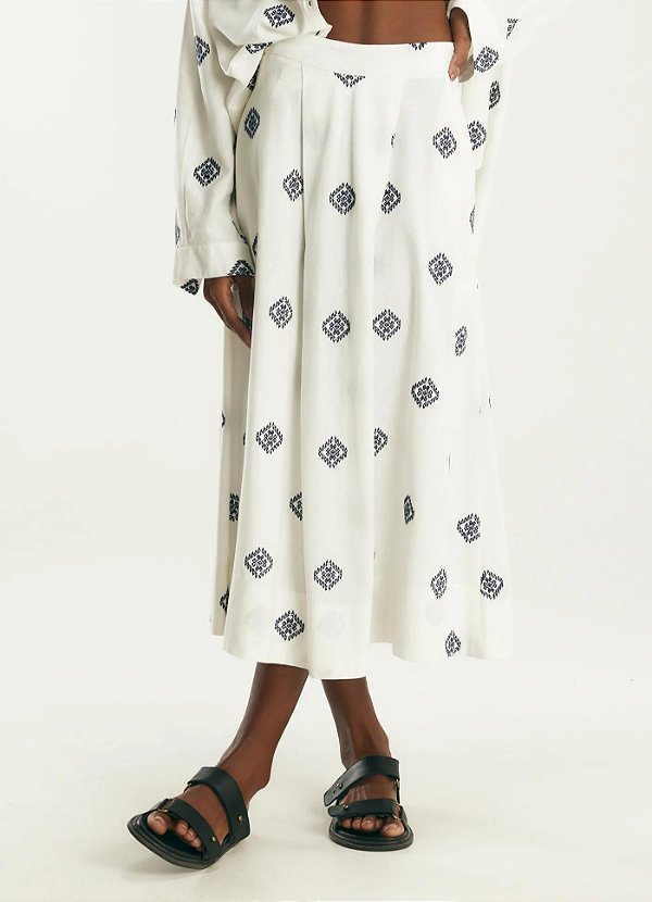 Cantão 980-Saia Longa Color 537780 413-Off White