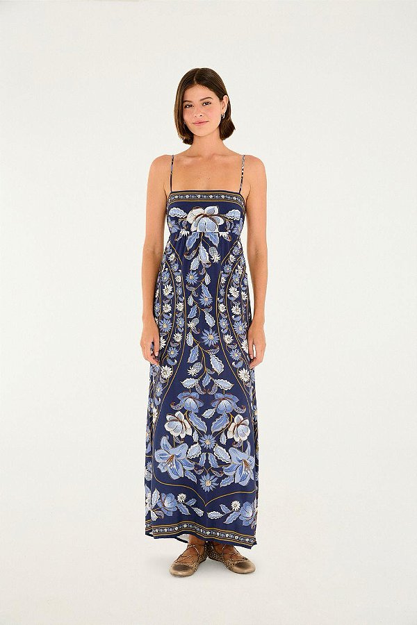 Farm 956-Vestido Cropped 342598 89-Azul Marinho