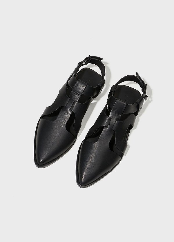 Sapatilha Slingback Couro Preta – Osklen