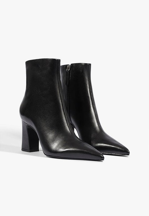 Bota Dressy Salto Bloco Couro - Schutz