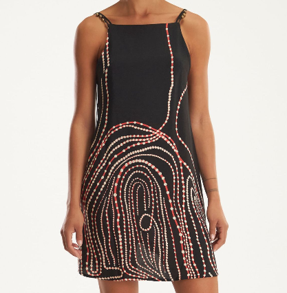 Vestido Curto Ondas Noturnas - Cantão