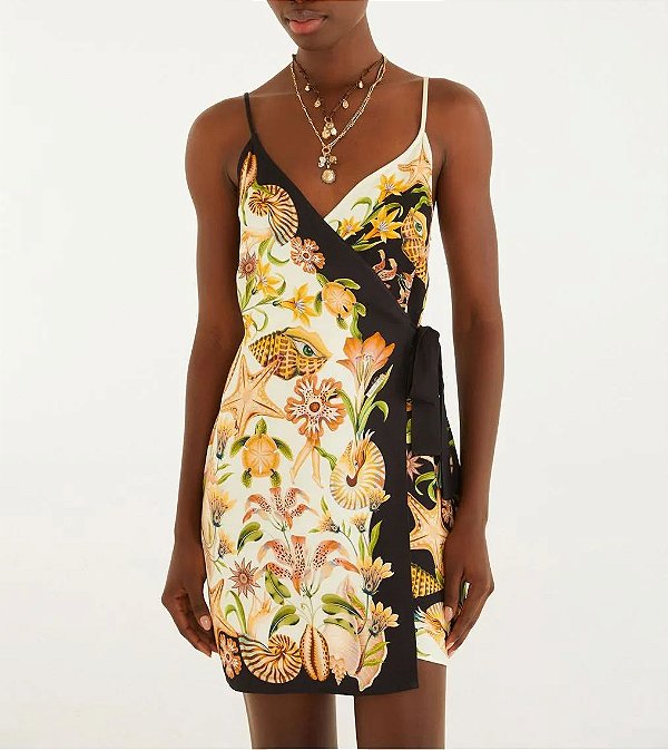 Vestido Transpassado Concha - Farm