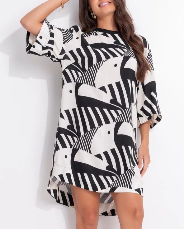 Vestido T-Shirt Tuca - Farm