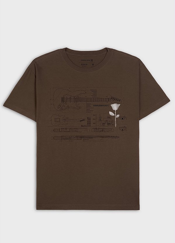 Camiseta Slim Stone Guitar Draw - Osklen