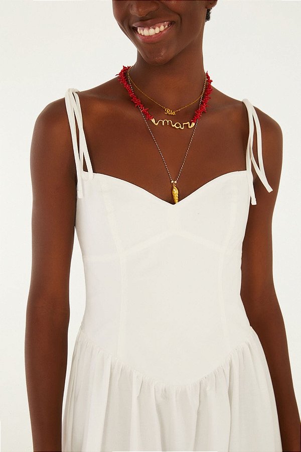 Vestido Midi Alça - Farm