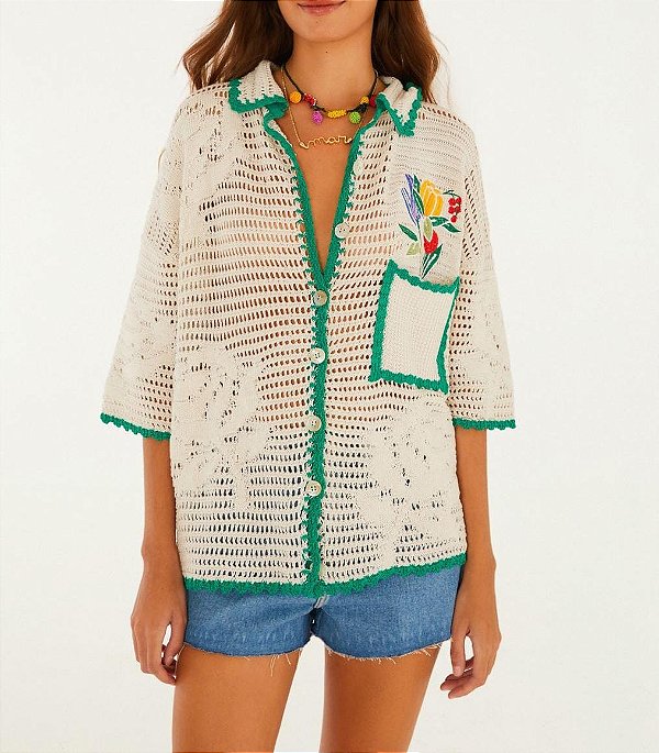 Camisa Tricot Feira - farm