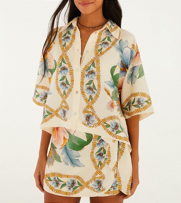 Camisa Lenço Jardim Real - Farm