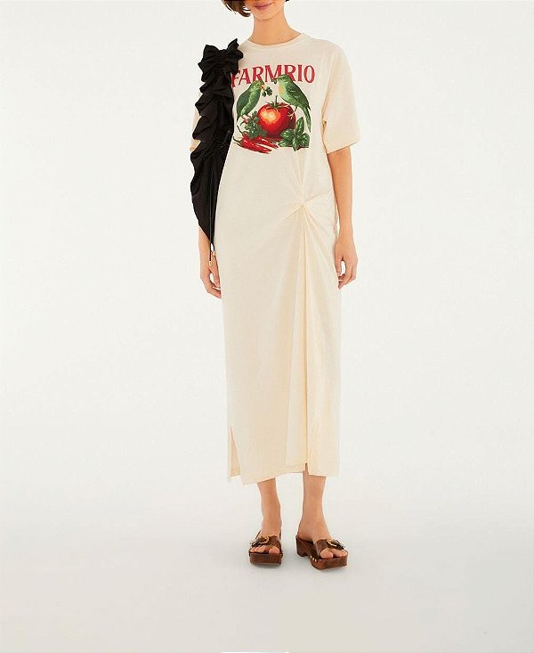 Vestido Nó Pássaros Tomate - Farm