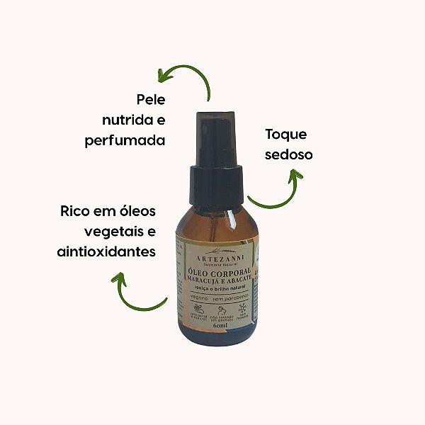 Óleo funcional corporal perfumado para massagem 60ml