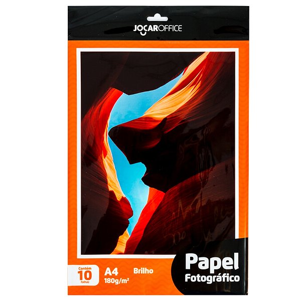 PAPEL FOTO BRILHO A4 180GM2 JACR OFFICE