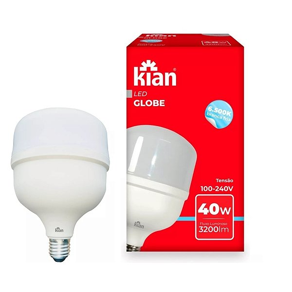 LAMPADA DE LED GLOBE 40W 127v KIAN 10882