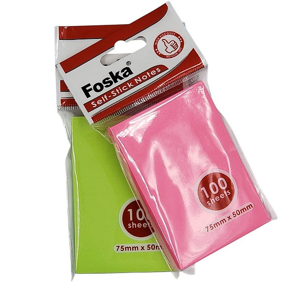 Bloco De Notas Adesivas Collor 75Mmx50Mm