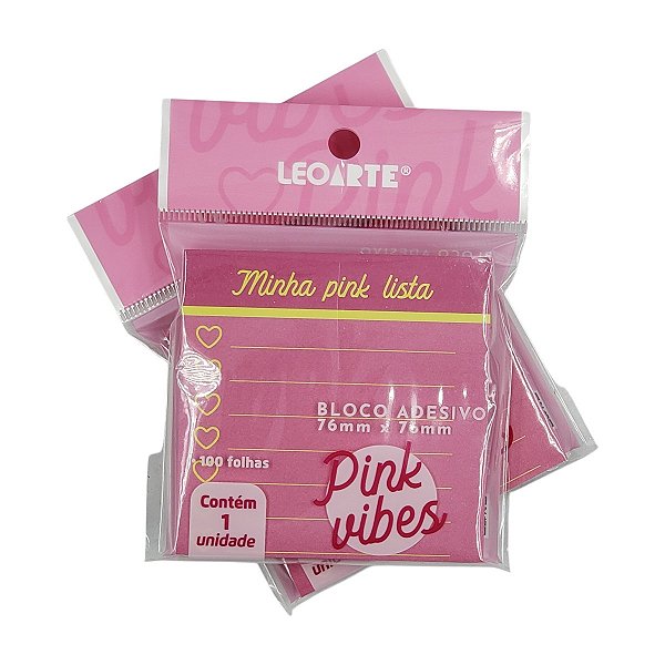 Blocos de Nota Adesivo Pink Vibes 91143