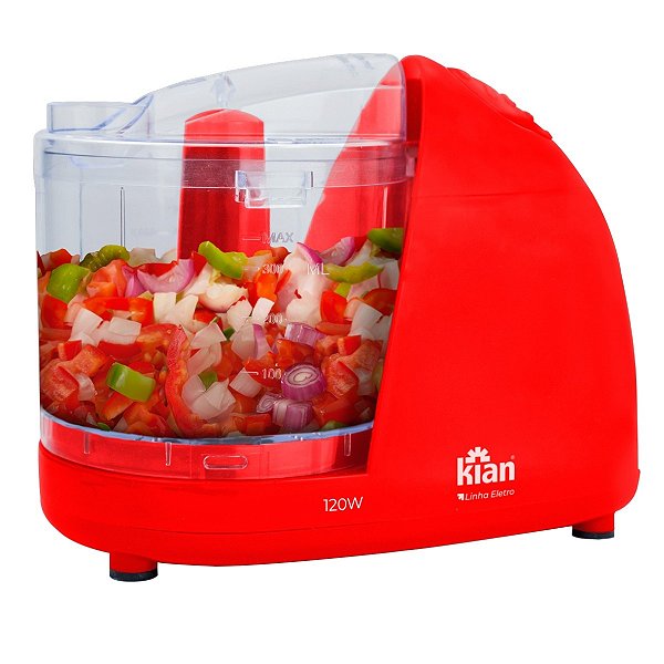 Mini Processador Kian 120W 127V Vermelho 24231