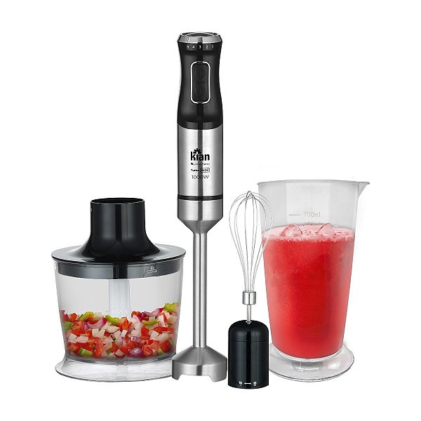 Mixer Turbo Inox Preto 3X1  127V Kian 24467