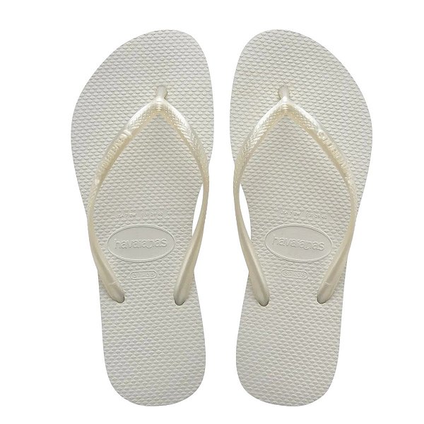 Chinelos Havaianas Slim 33/34 Branco