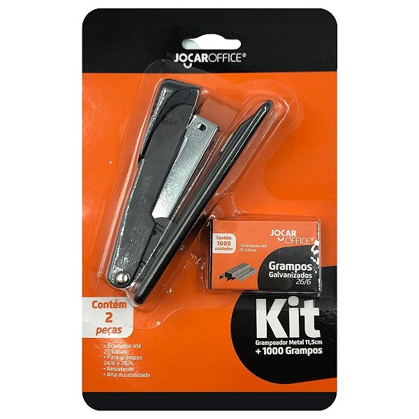 Grampeador Metal Profissional Para 25 Folhas 1.000 Grampos