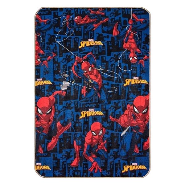 Tapete Infantil Dupla Face Spider-Man E Vingadores 1,20X1,80cm Linha Recreio