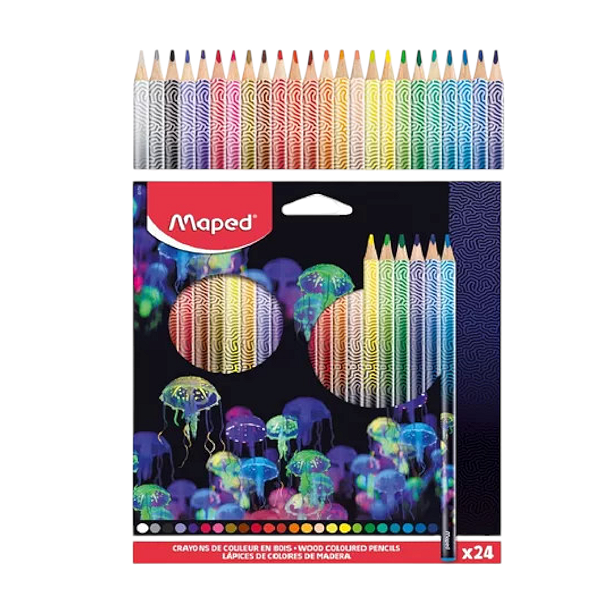 Lápis De Cor 24 Cores Deepsea Paradise 831705