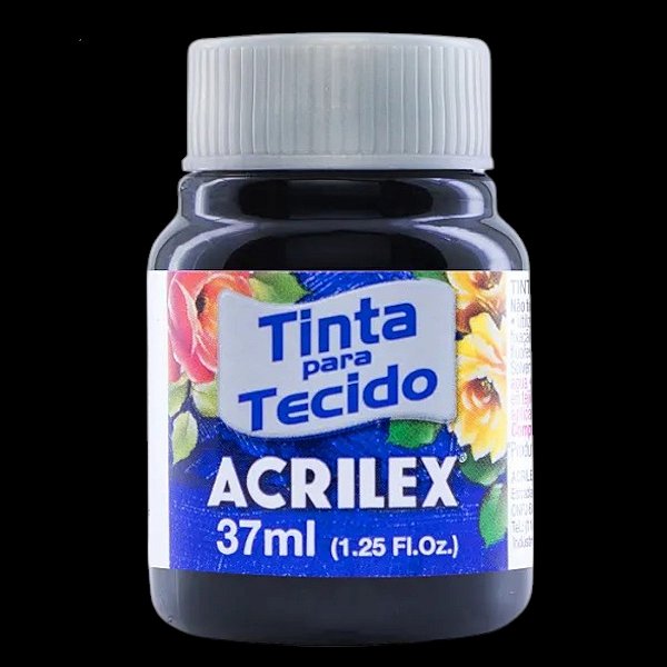 Tinta Para Tecido Fosca Preto Acrilex 37ml 520