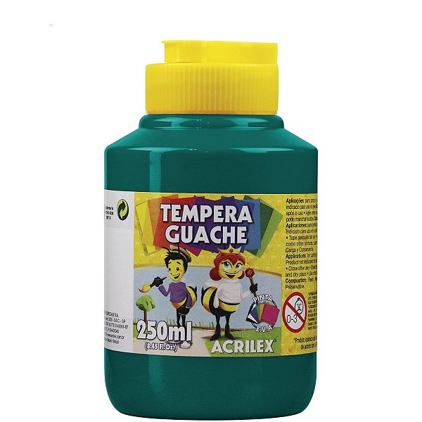 Tinta Guache Escolar Verde 250ml Acrilex 511