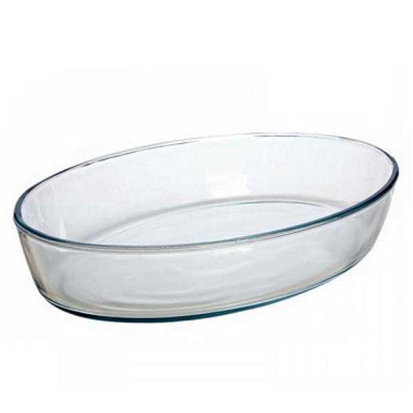 Assadeira Vidro Borossilicato Oval 1550Ml Eco24101