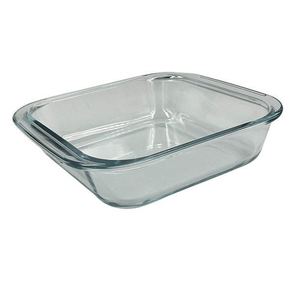 Assadeira Vidro Borossilicato Quadrada 850Ml Eco24093