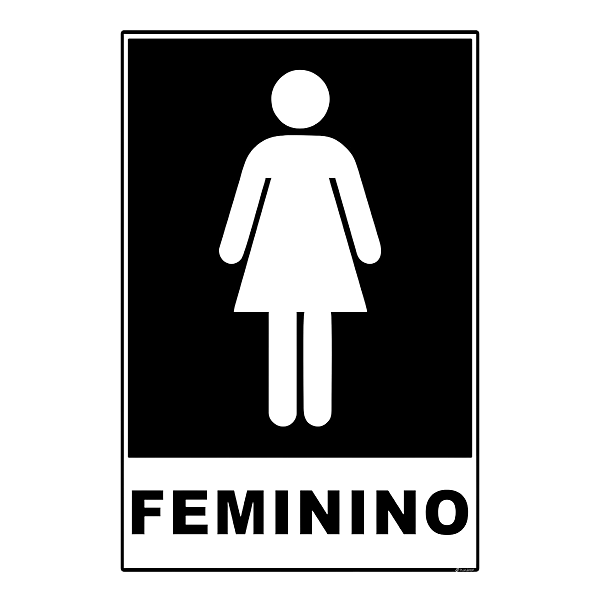 Placa Sinalização Feminino Ps03