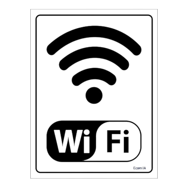 Placa Sinalização Wi-Fi Ps87