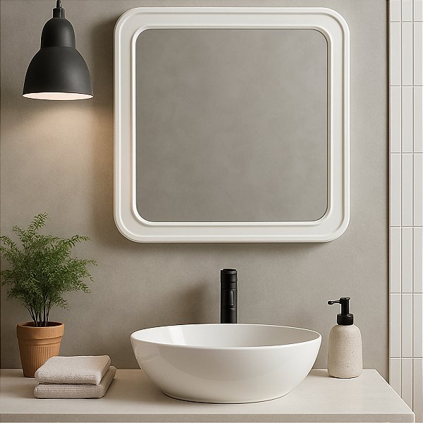Espelho Moldura Quadrada 37x37Cm 550