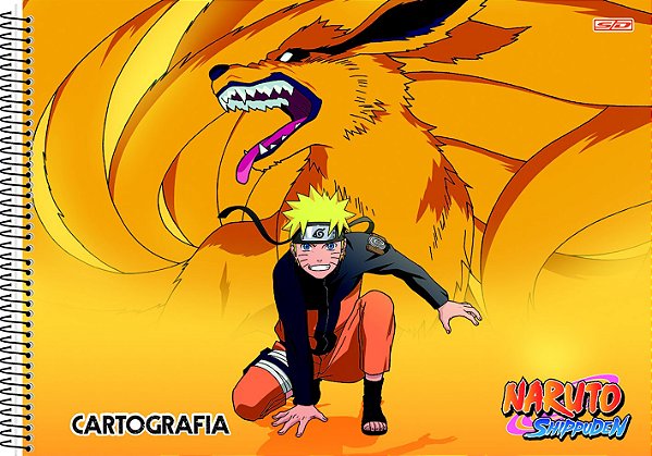 Caderno Cartografia e desenho Naruto shippuden São Domingos 60 folhas -  MundoLápis