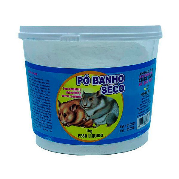 Pó Banho Seco Pote 1kg