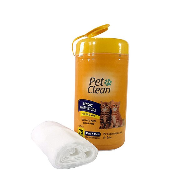 Lenço Umedecidos Gato Pet Clean