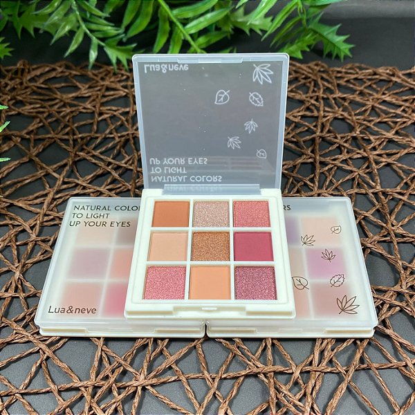 PALETA DE SOMBRAS NATURAL COLORS - COR A - LUA E NEVE