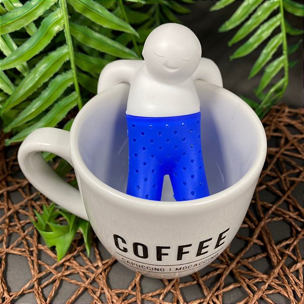 INFUSOR COADOR DE CHÁ DE SILICONE BONECO