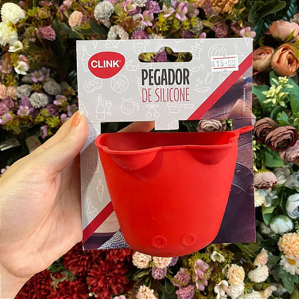 LUVA PEGADOR DE COZINHA DE SILICONE JACARE VERMELHO