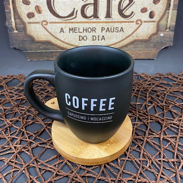CANECA DE PORCELANA COFFEE MANHATTAN HAUSKRAFT 300ML