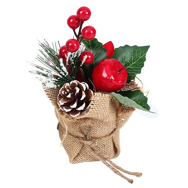 ENFEITE FLOR NATALINA 18X7,5X7,5CM