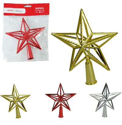 PONTEIRA ESTRELA VAZADA COLORS 15,5CM